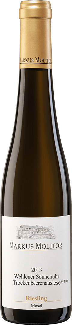 Markus Molitor: Riesling Wehlener Sonnenuhr Trockenbeerenauslese *** Goldene Kapsel 2013