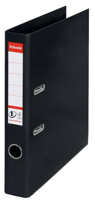 Esselte No.1 VIVIDA Ordner DIN A4 52 mm Schwarz 2 Ringe 811470 PP (Polypropylen) Hochformat