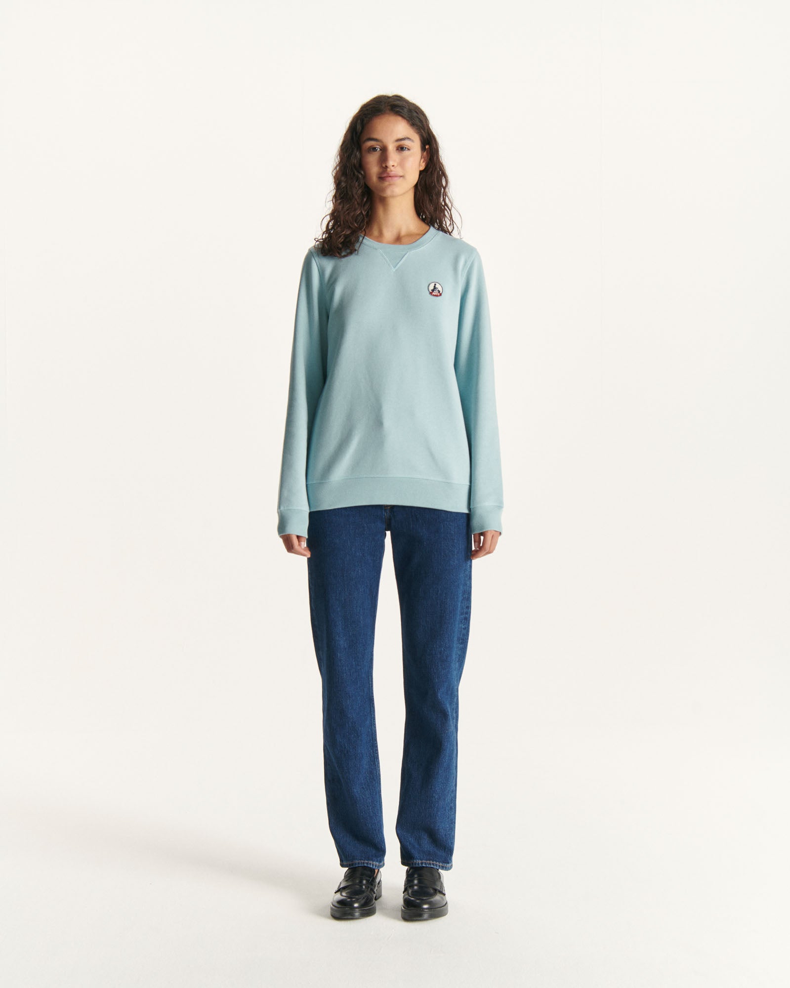 Sweat en coton biologique Iceberg bleu Elvas