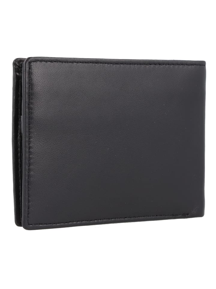 Replay Geldbörse Leder 14 cm in black günstig kaufen onesize