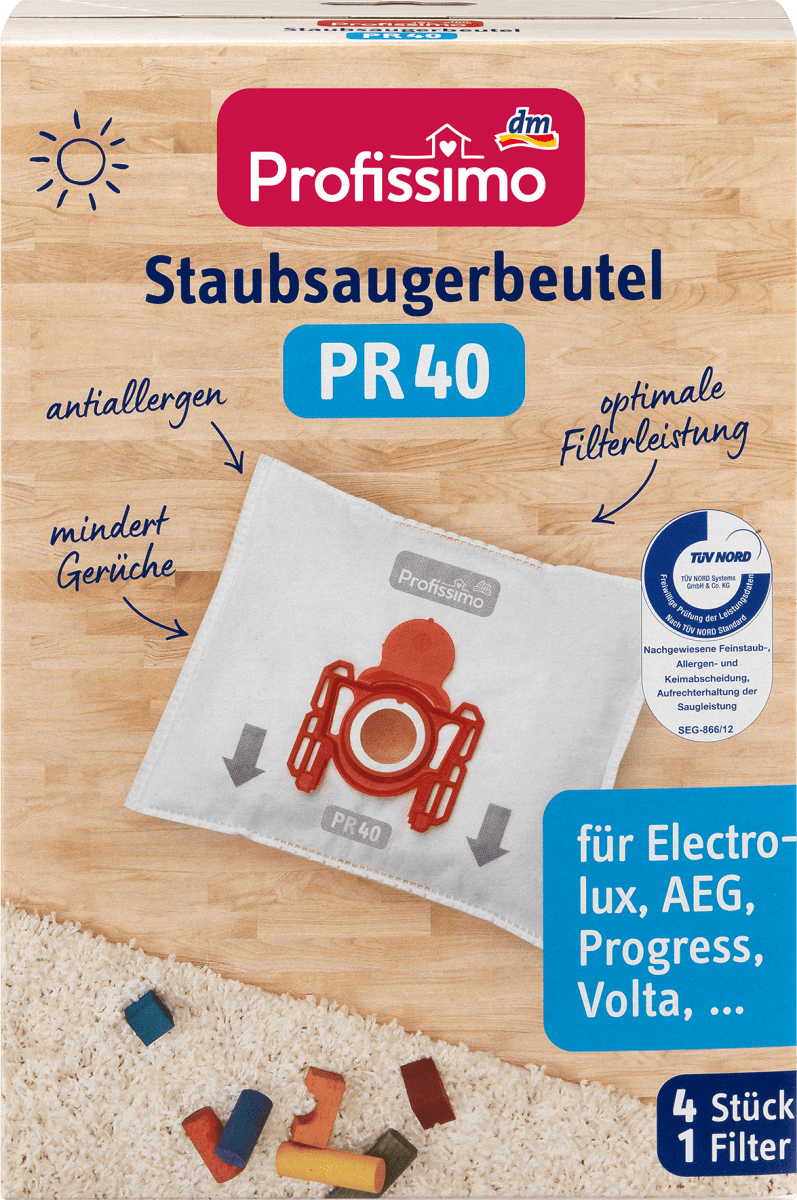 Staubsaugerbeutel PR 40, 4 St