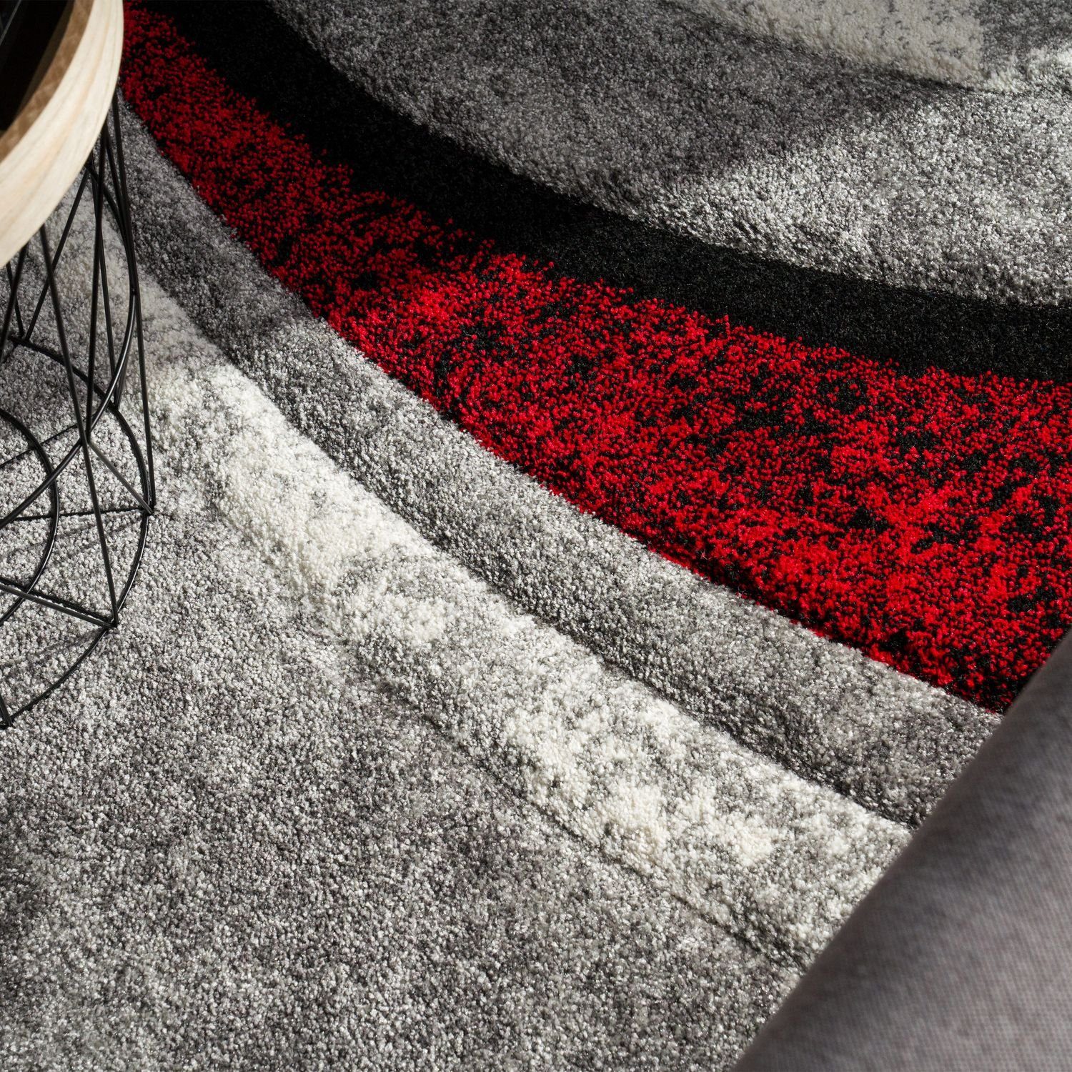 Teppich Wohnzimmer Teppich Kurzflor Wohnzimmerteppich Abstraktes Design, TT Home, rechteckig, Höhe: 16 mm