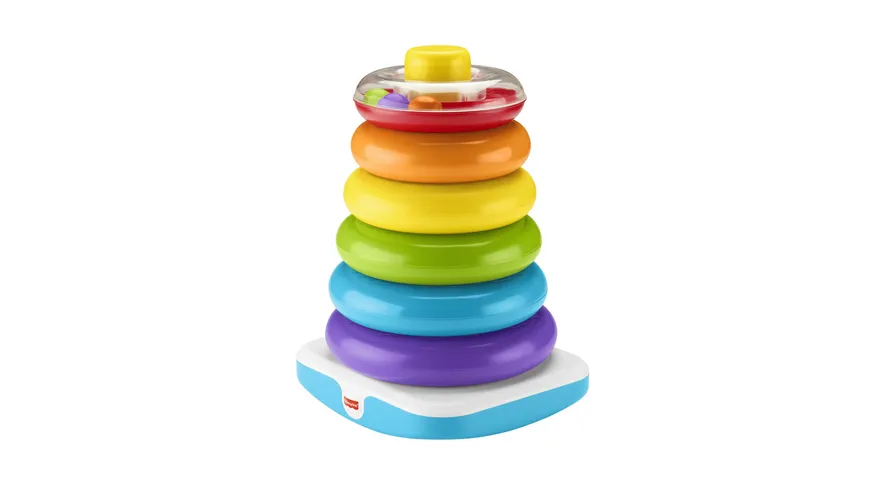 Fisher-Price Gigantische Farbring Pyramide, Steckspielzeug, Stapelturm