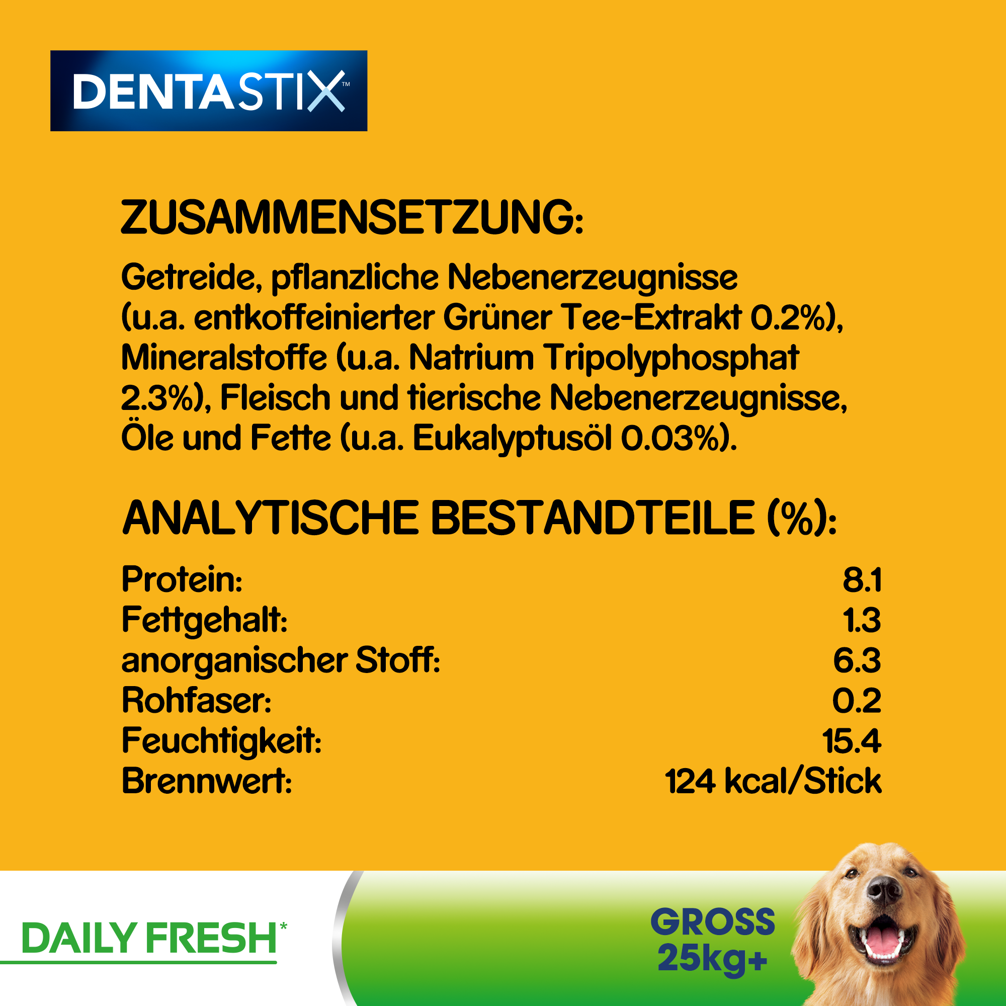 Pedigree Snacks Pedigree Zahnpflege Dentastix Daily Fresh Multipack Maxi, 26-44kg, 21x