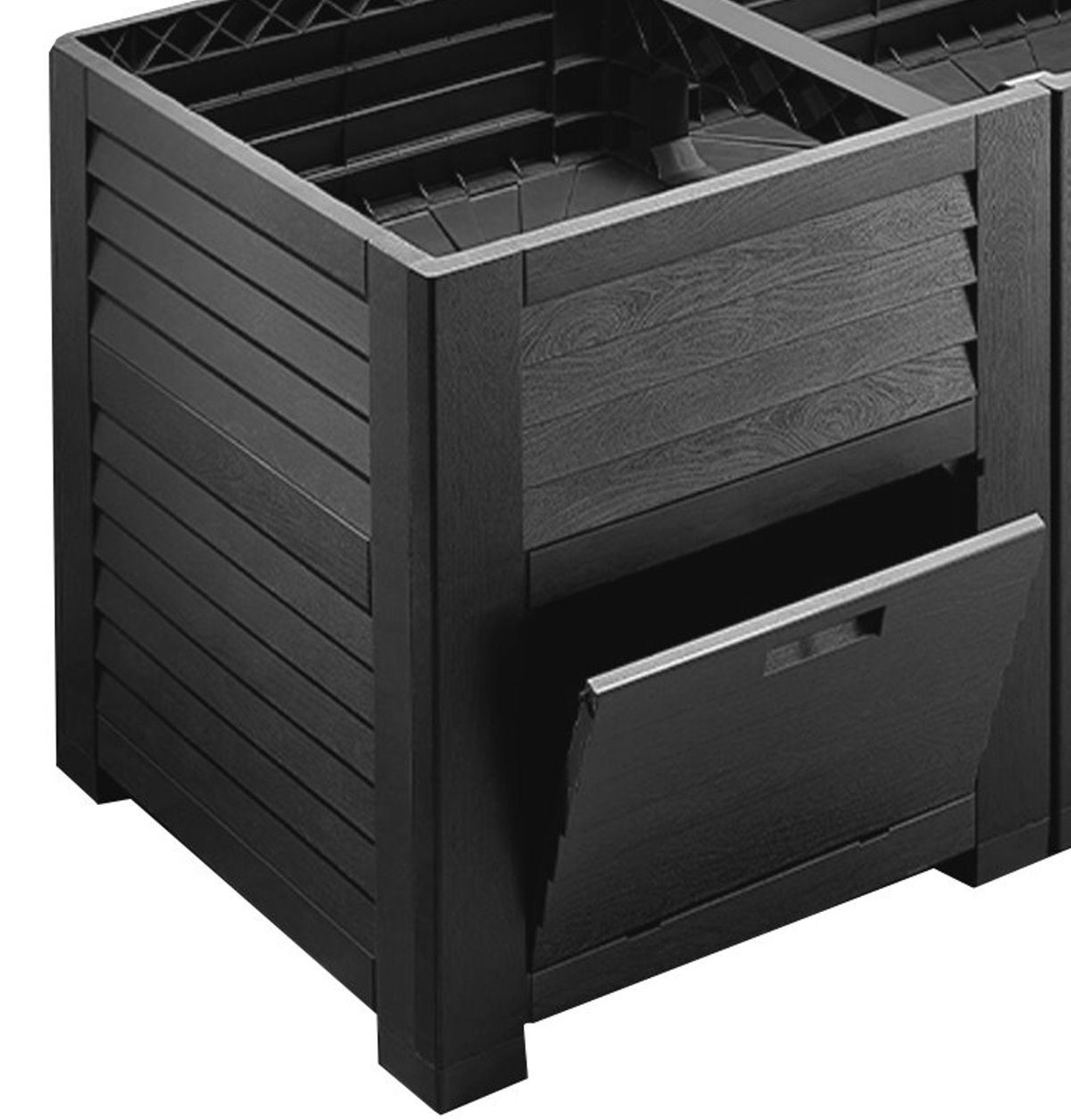 dynamic24 Hochbeet 600 Liter, Hochbeet 226cm Garten Schrank Frühbeet Kräuterbeet Pflanzkasten