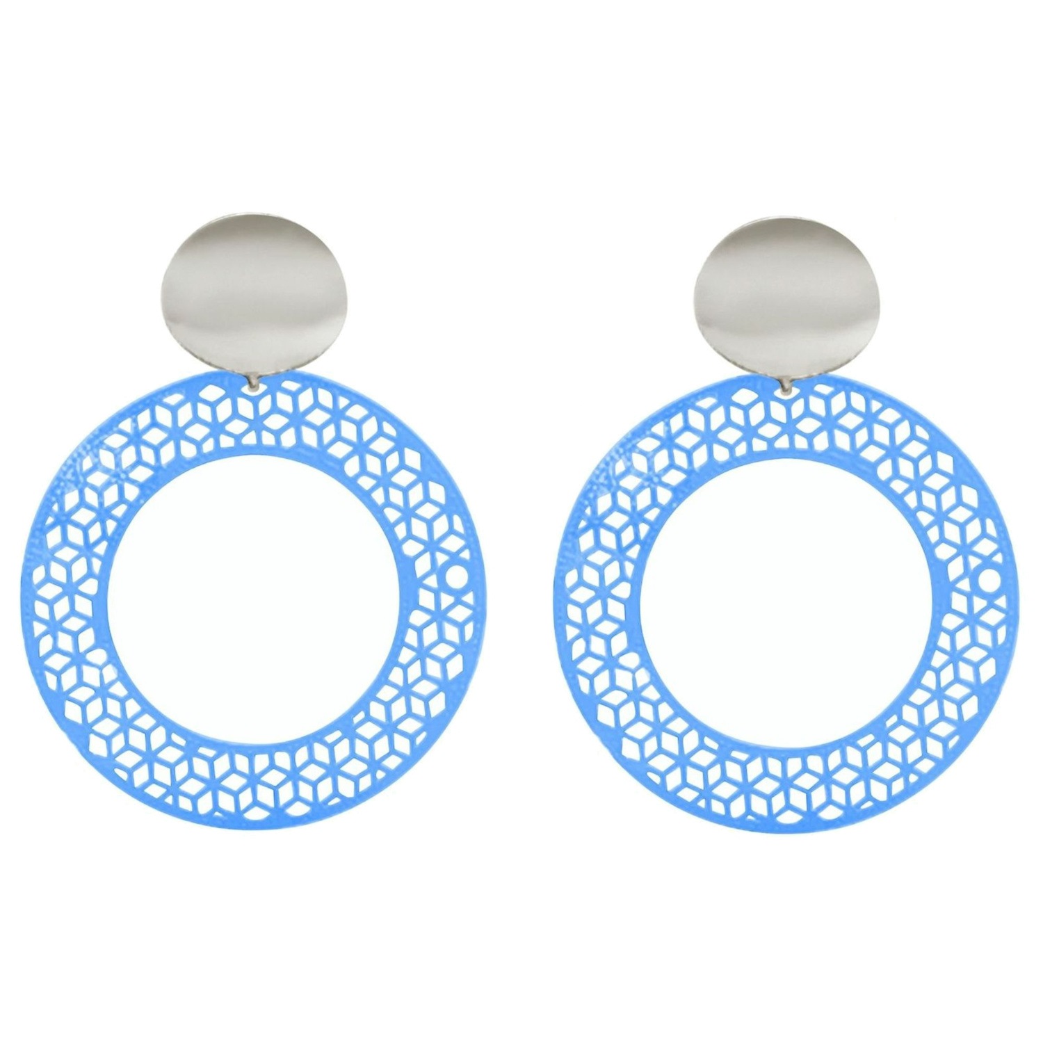 Ohrhänger 'Ohrhänger Mandala Kreis BLUE CIRCLE'