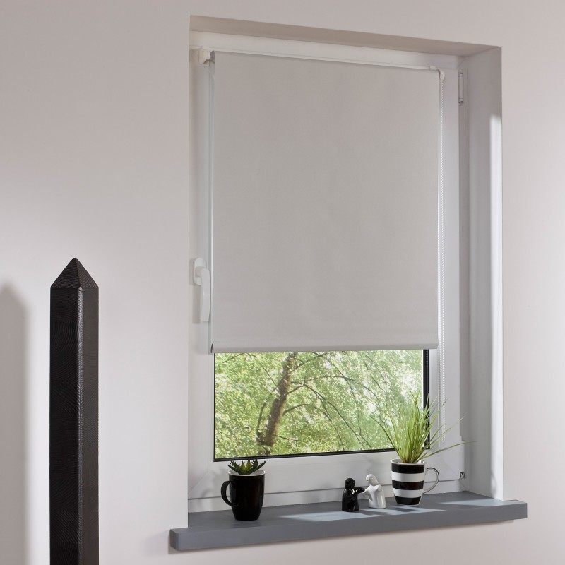 Powertec Bella Casa Klemmfix-Rollo, ca.200x80cm, Weiß