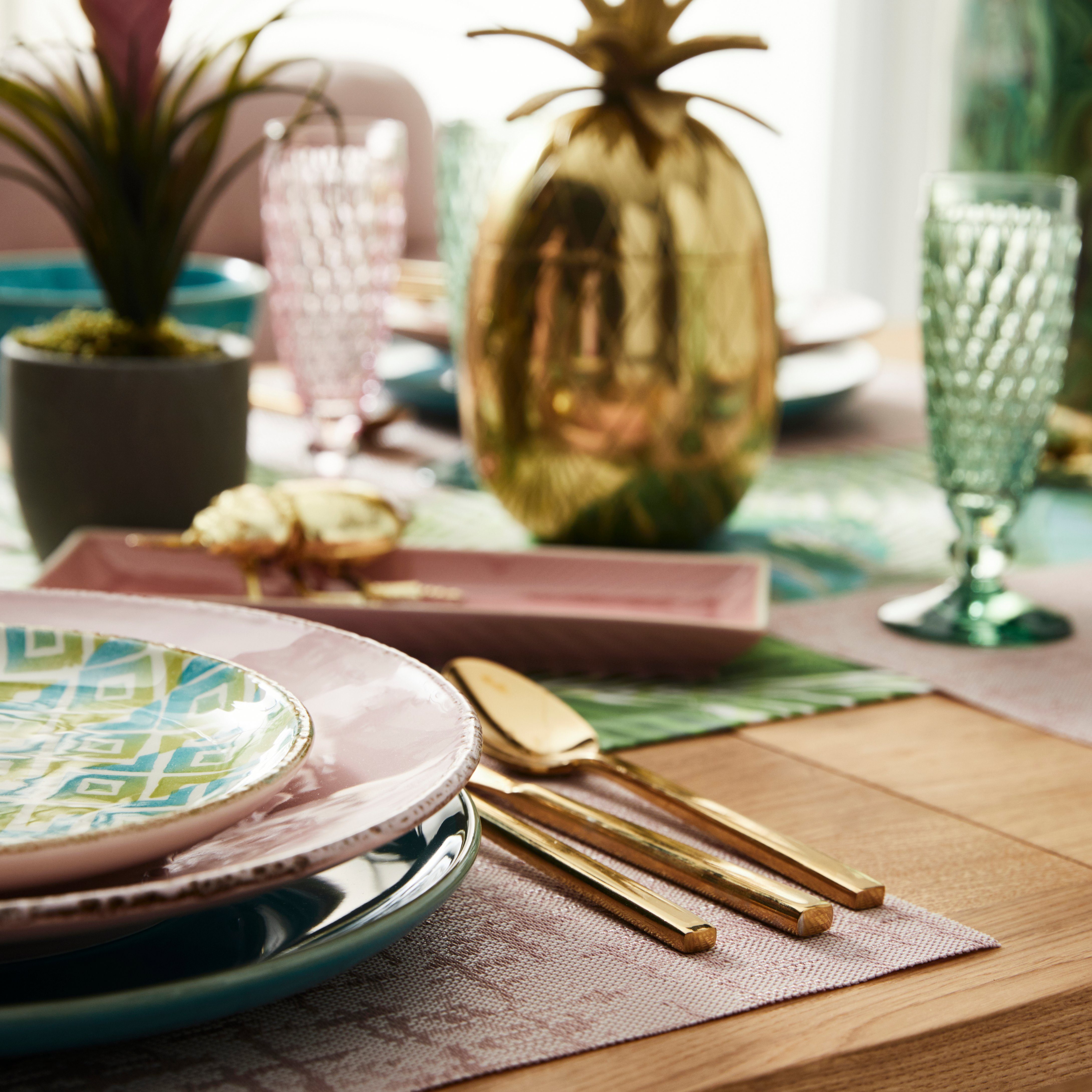 Home affaire Besteck-Set Colmar, Edelstahl 18/10, PVD gold glänzend, 30 Teile
