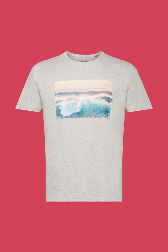 Bedrucktes T-Shirt aus Slub-Jersey