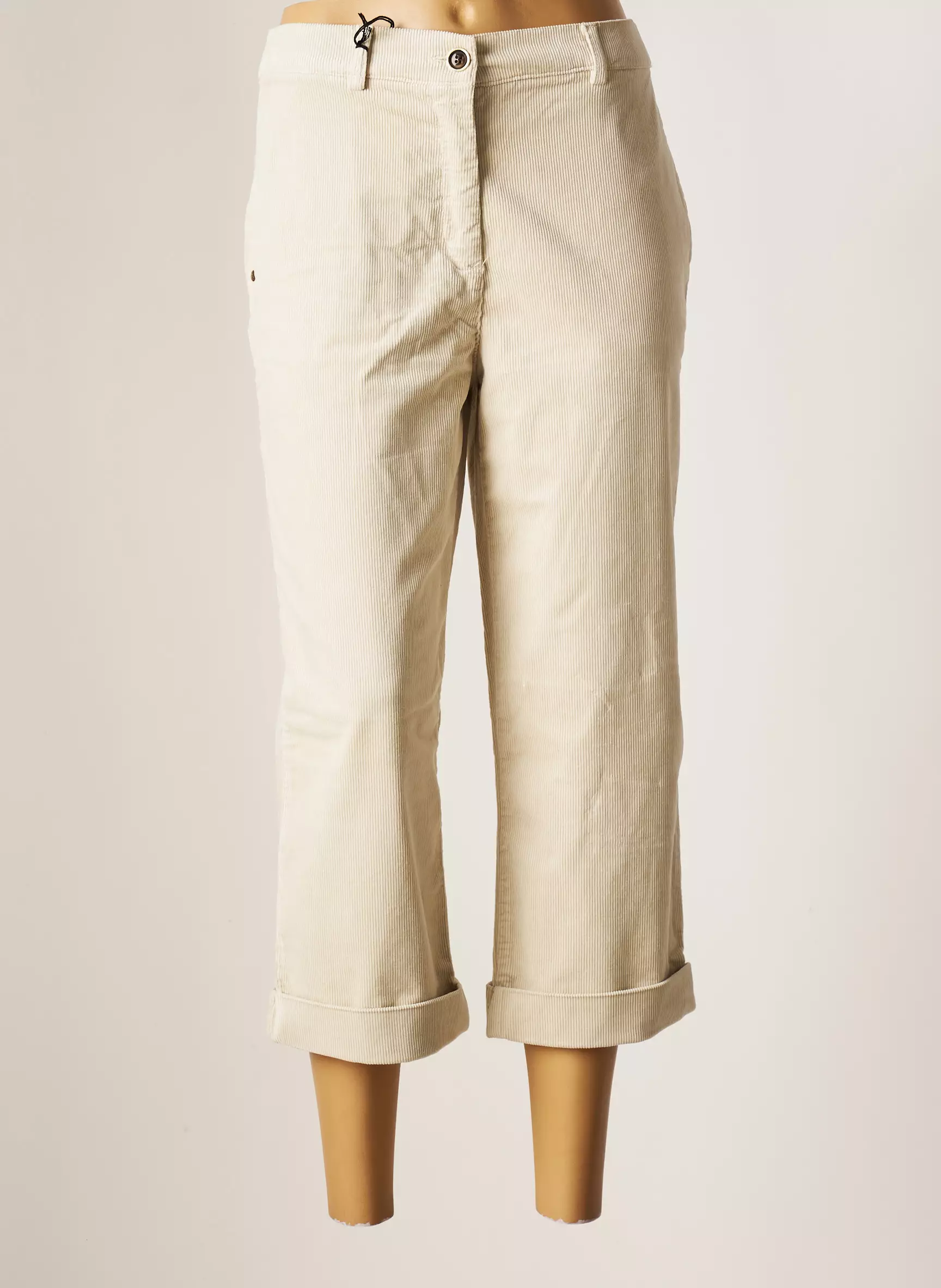 East Drive Pantacourts Femme couleur beige