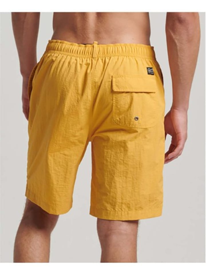 Superdry Badeshorts in Gelb günstig kaufen
