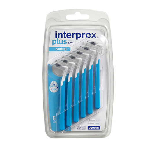 INTERPROX plus conical blau Interdentalbürste  6 St  Zahnbürste