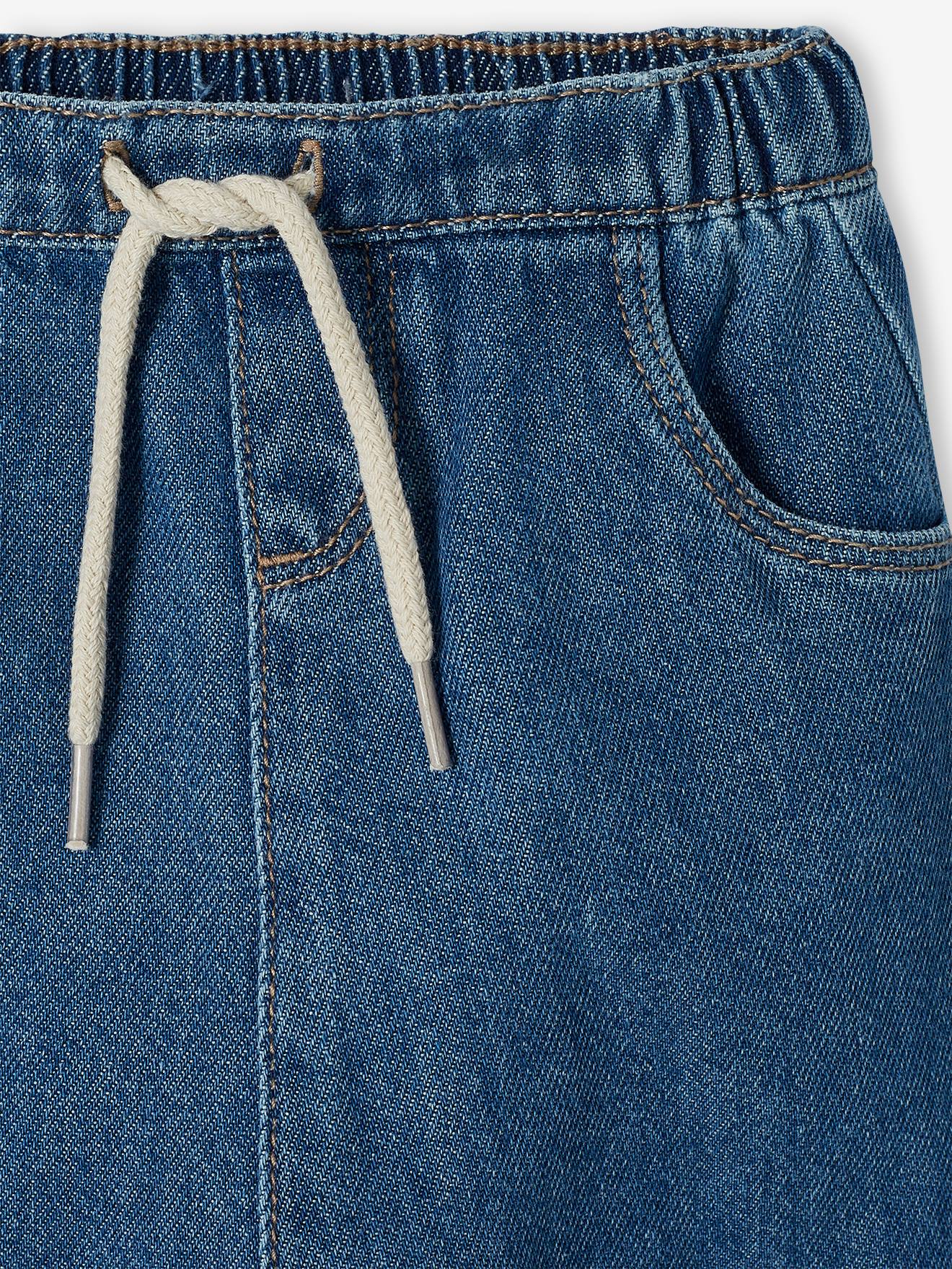 Vertbaudet Baby Pluderhose, Denim - dark blue