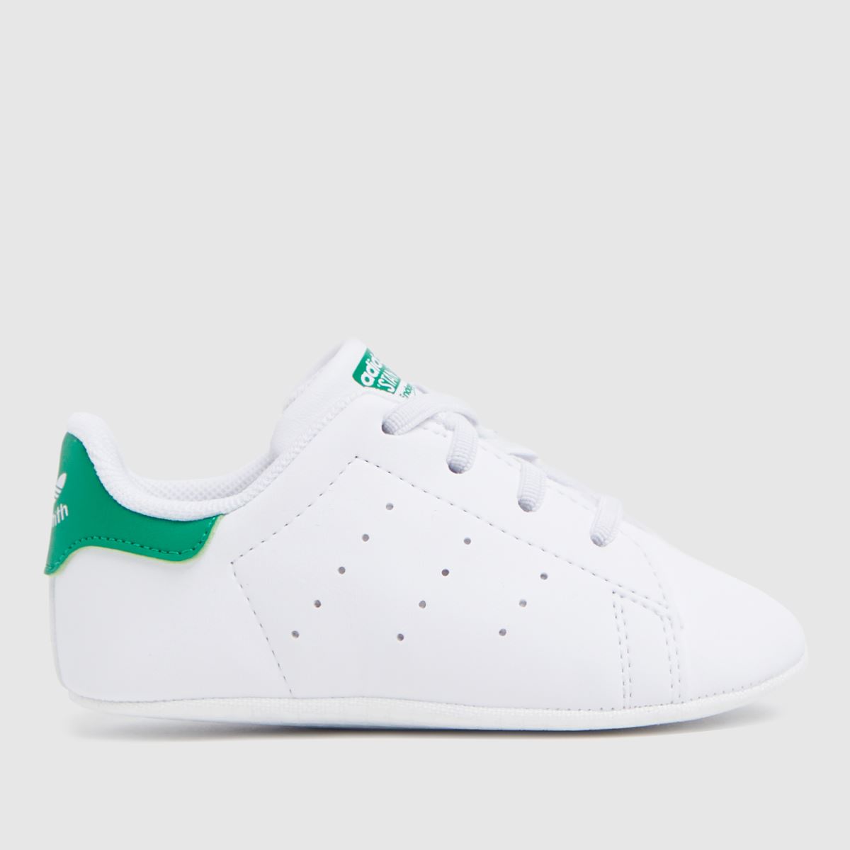 adidas vita & gröna Stan Smith spjälsängsskor