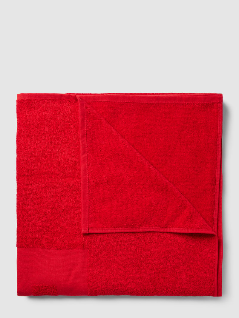 Strandtuch mit Label-Detail in rot
