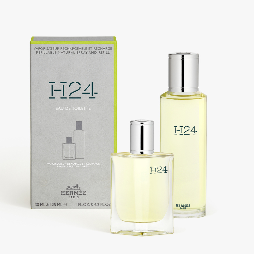 HERMÈS H24 Eau de Toilette Vap Remplissable 30ml + Recharge 125ml Eau de Toilette