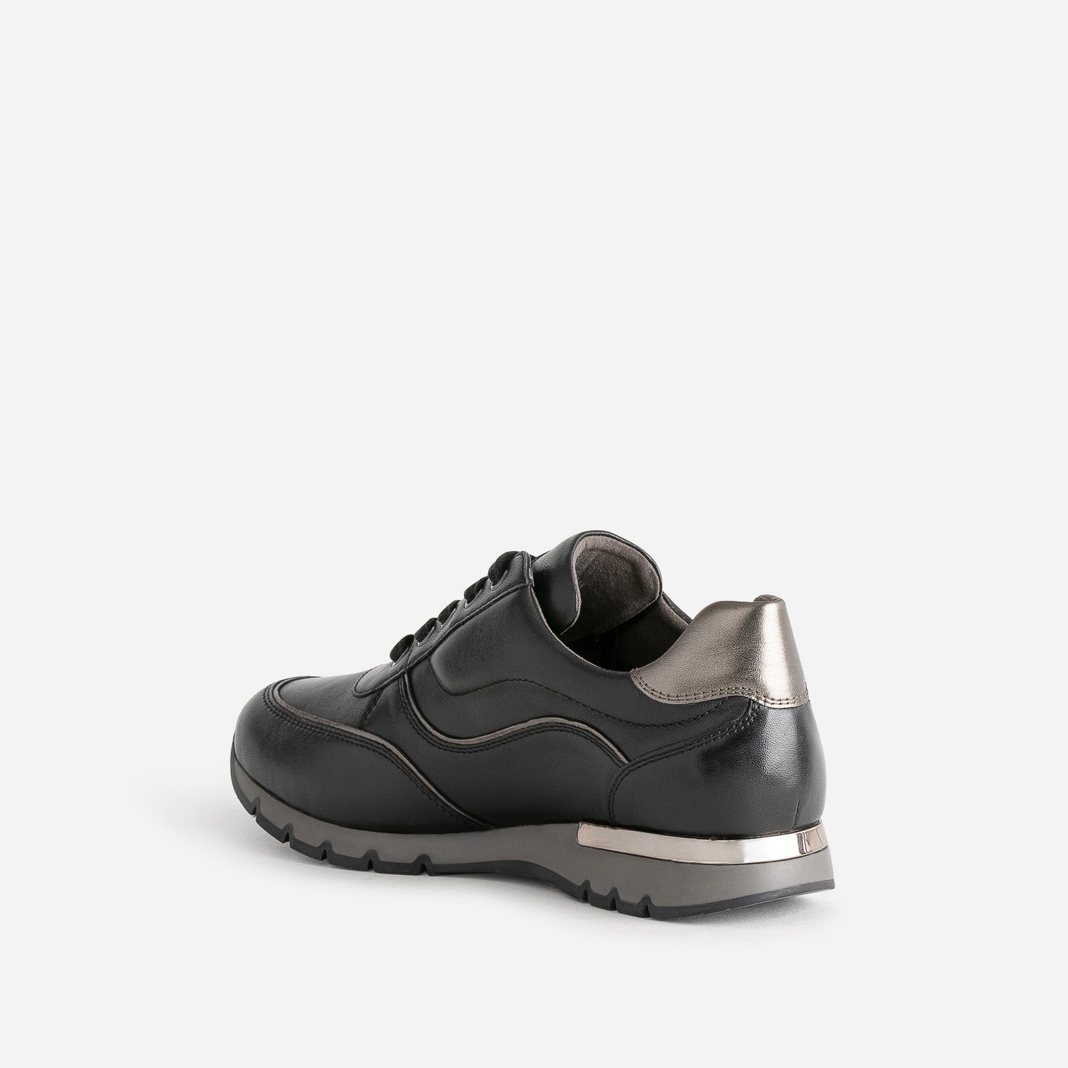 Tennis CAPRICE noire en cuir