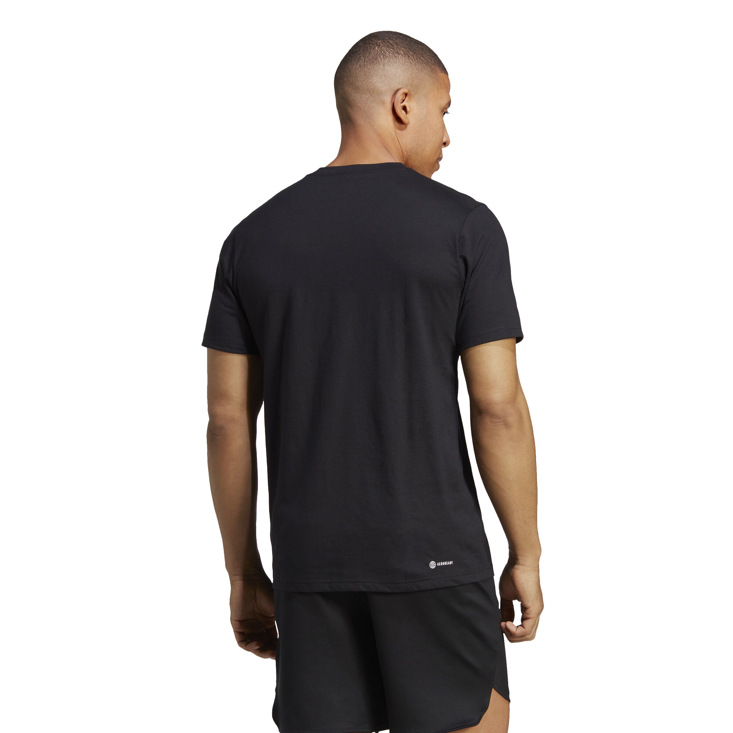 Training Essential Feel Ready Logo T-Shirt Herren - Schwarz, Weiß