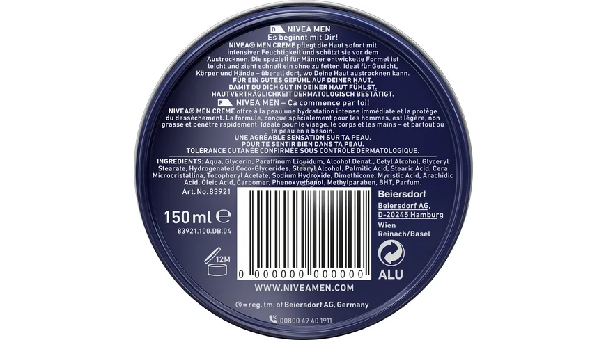 NIVEA MEN Creme 150 ml