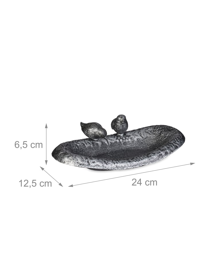 relaxdays Vogeltränke in Silber günstig kaufen onesize