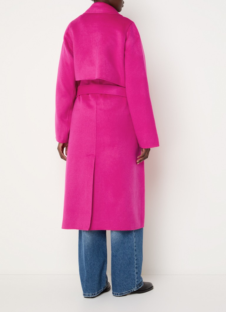 Manteau en laine Essentiel Antwerp Gimply avec ceinture à nouer