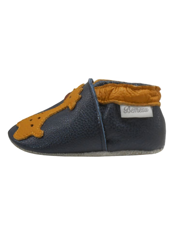 Yalion Leder-Krabbelschuhe 