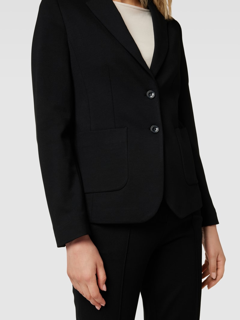 Blazer mit Eingrifftaschen in schwarz