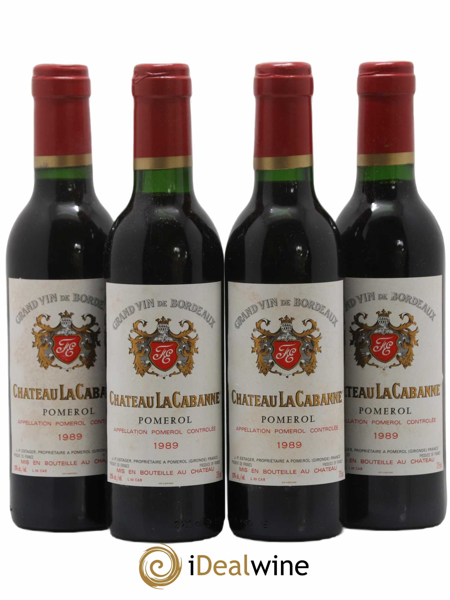 Pomerol La Cabanne 1989 - Lot de 24 Demi-bouteilles