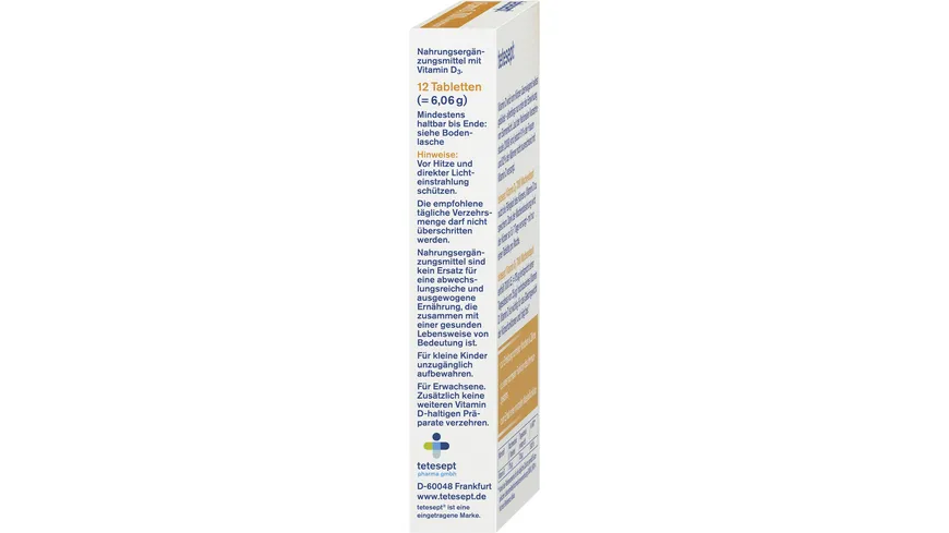tetesept Vitamin D3 7000 Wochendepot 12 Stück