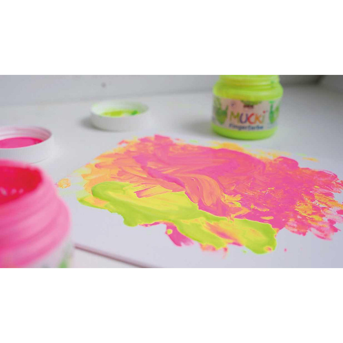 MUCKI Quietsch Fingerfarbe 150ml 4er