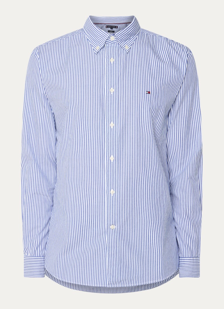 Πουκάμισο Tommy Hilfiger TH Flex κανονικής εφαρμογής με ριγέ τύπωμα