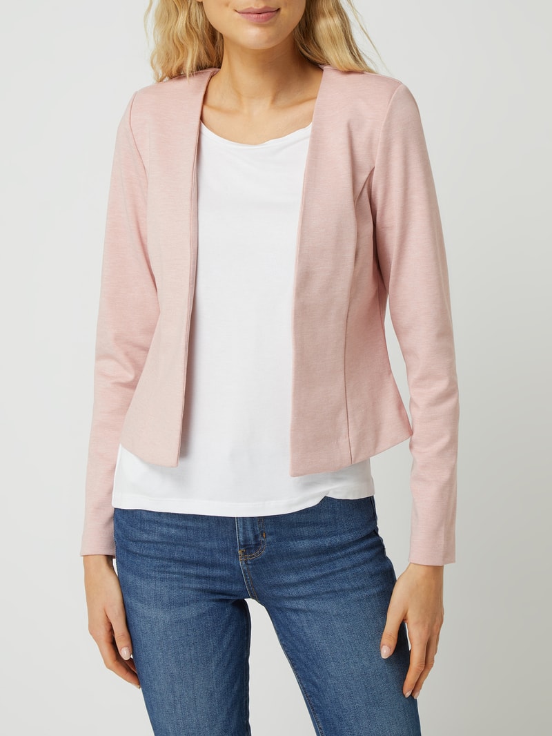 Kurzblazer mit Viskose-Anteil Modell 'Kate' in rosé
