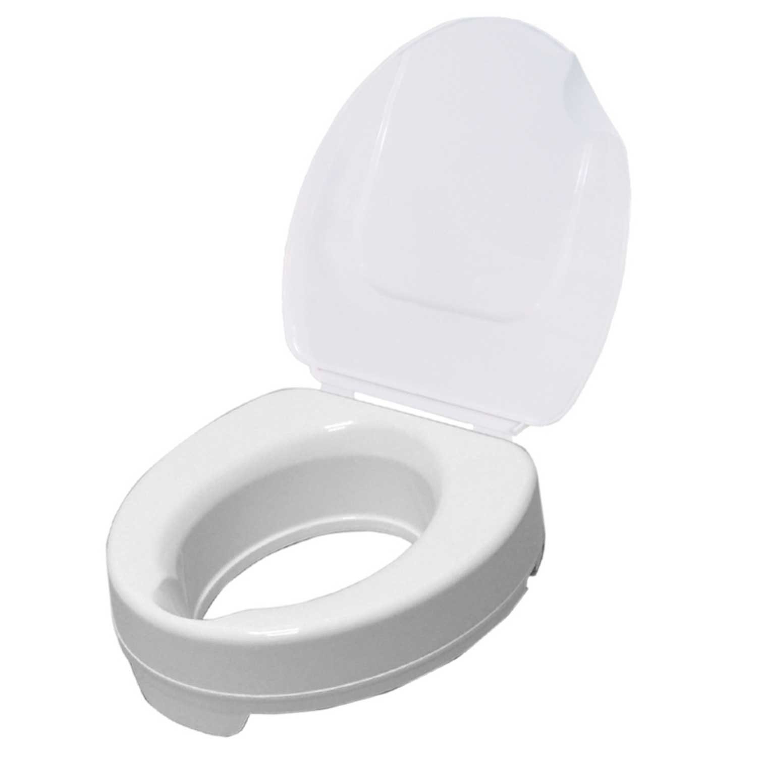 Drive Medical Toilettensitzerhöhung Ticco 2G Toilettensitzerhöhung mit Deckel, 10 cm