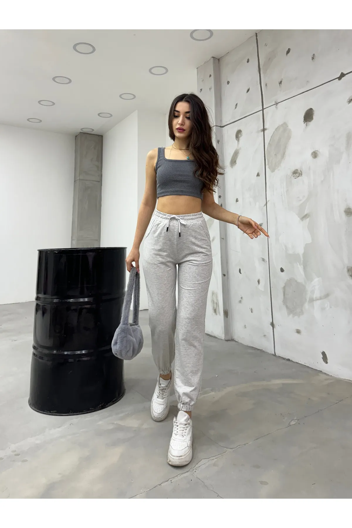 BİKELİFE  Jogginghose - Grau - Slim