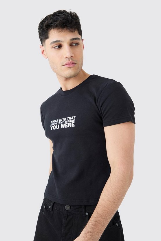 Geschnürtes T-Shirt mit Print