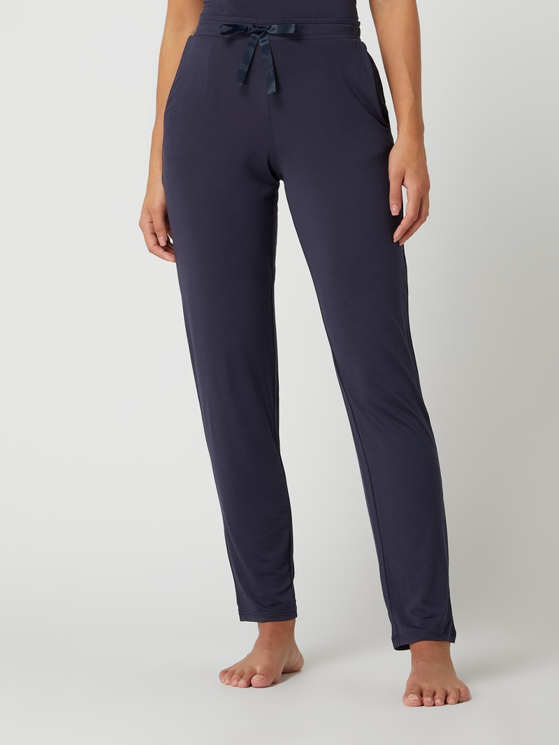 Longsleeve mit Stretch-Anteil in marineblau
