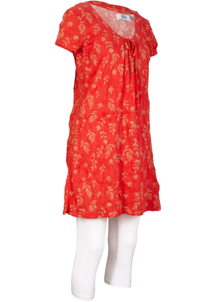 Kleid und Capri-Leggings (2-tlg.Set)