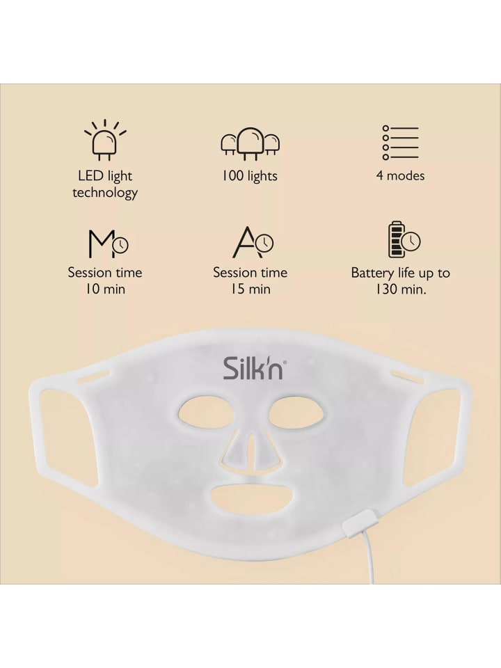Silk'n FLM100PE1001 LED Face Mask Gesichtsmaske in Weiß günstig kaufen onesize