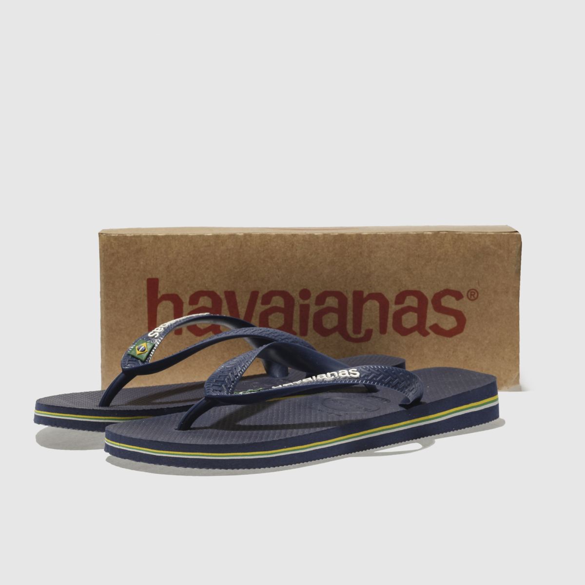 Havaianas navy brasil logós Boys Junior szandál