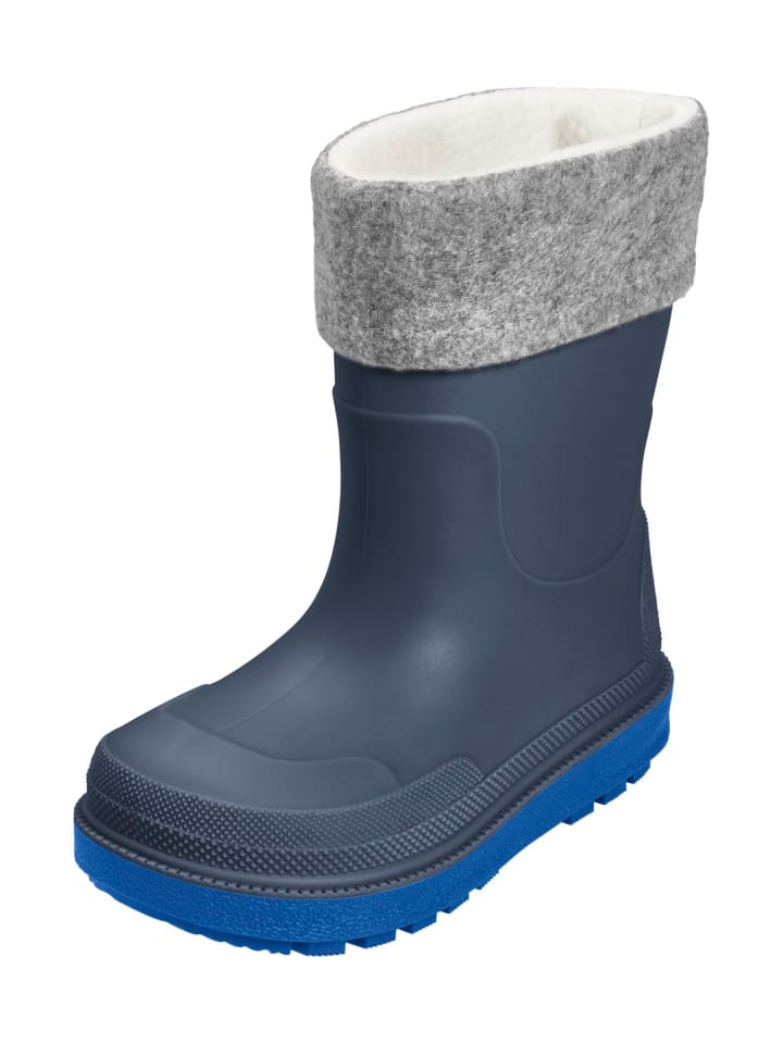Playshoes Regenstiefel mit Futter in marine günstig kaufen