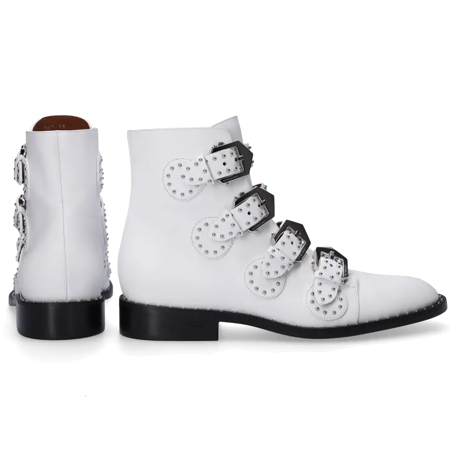 Givenchy - Stiefeletten HAVANNA Kalbsleder - weiß