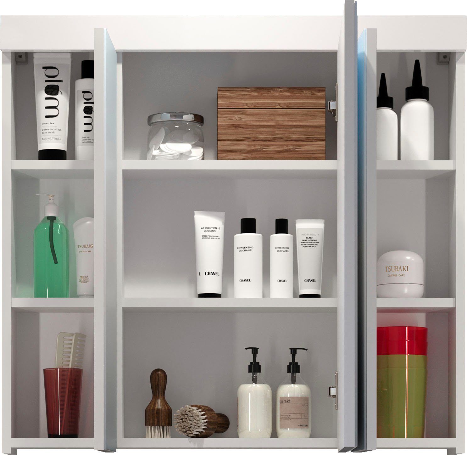 welltime Badezimmer-Set Dormoletto, (4-St), Badmöbel, 4-tlg.