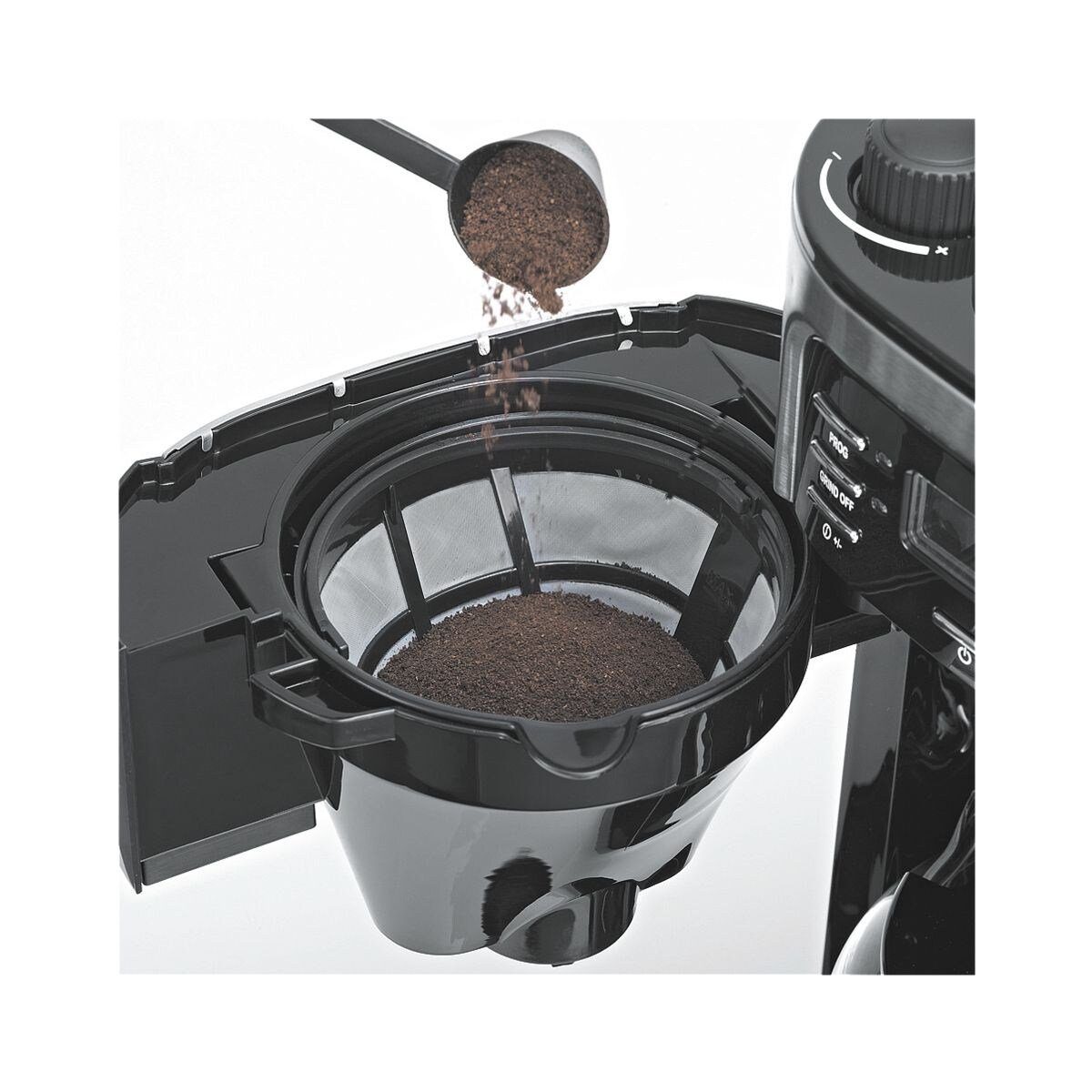 Severin Kaffeemaschine mit Mahlwerk KA 4810, mit Glaskanne, bis 10 Tassen, 1000 Watt