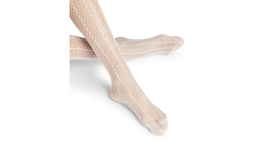 FALKE Damen Netzstrumpfhose Lady Suit weiß