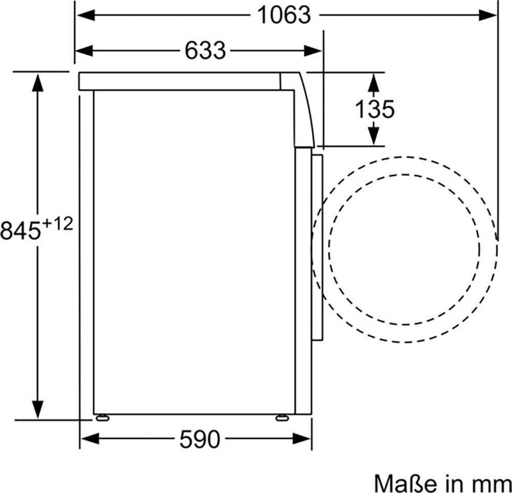 SIEMENS Waschmaschine iQ300 WM14N0A4, 8 kg, 1400 U/min, smartFinish – glättet dank Dampf sämtliche Knitterfalten