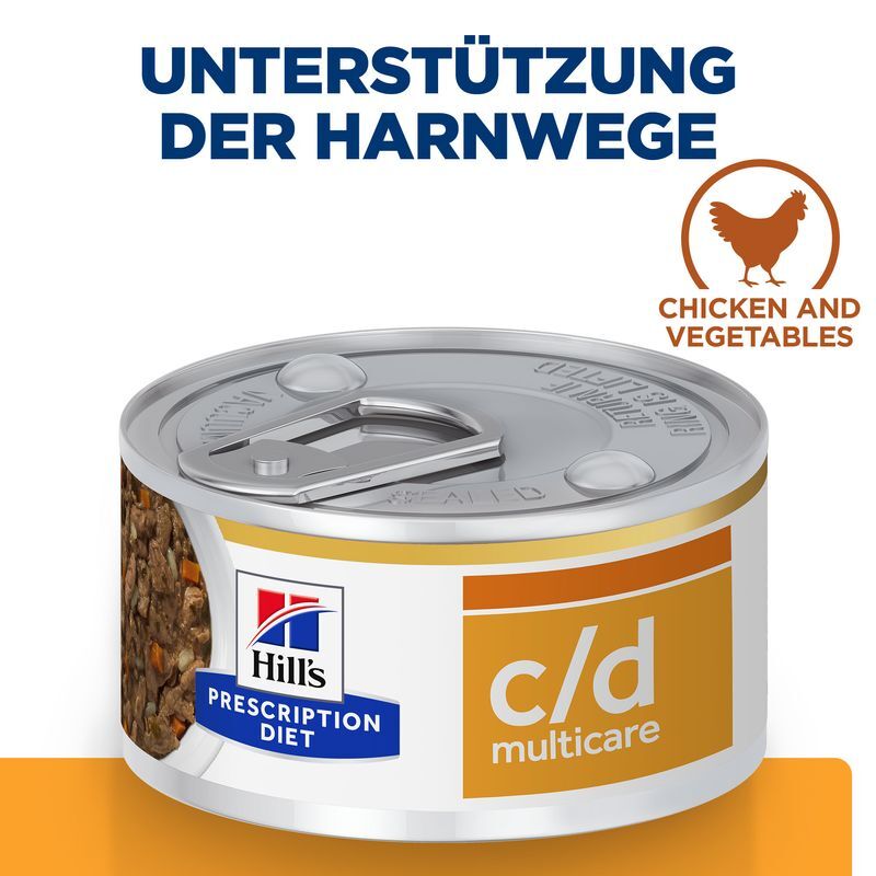 Hill's Hundenassfutter Hill's Prescription Diet c/d Multicare mit Huhn 24x156g