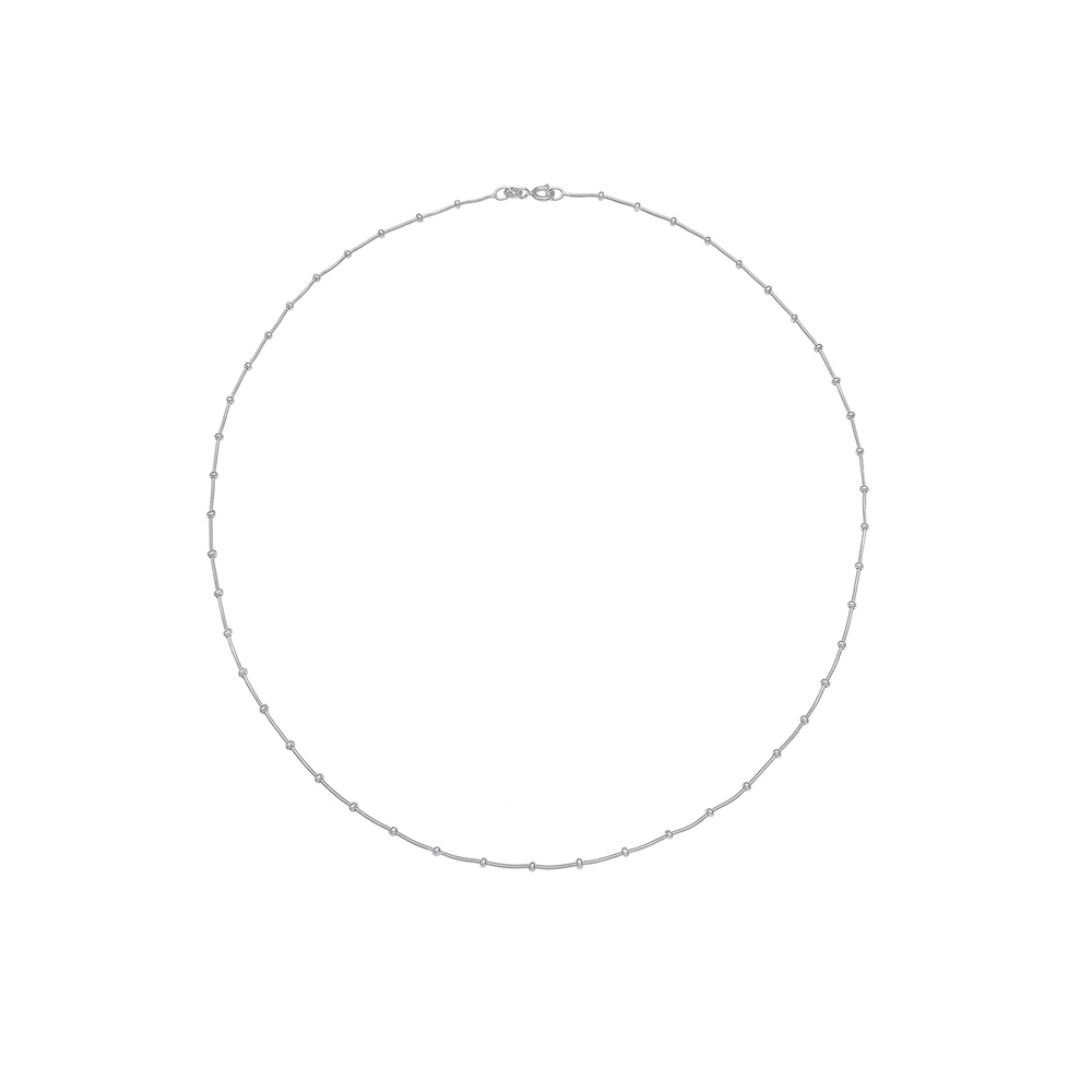 Elli Elli Collier Balles en chaîne de serpent pour femmes Tendance de base en argent s Bijoux