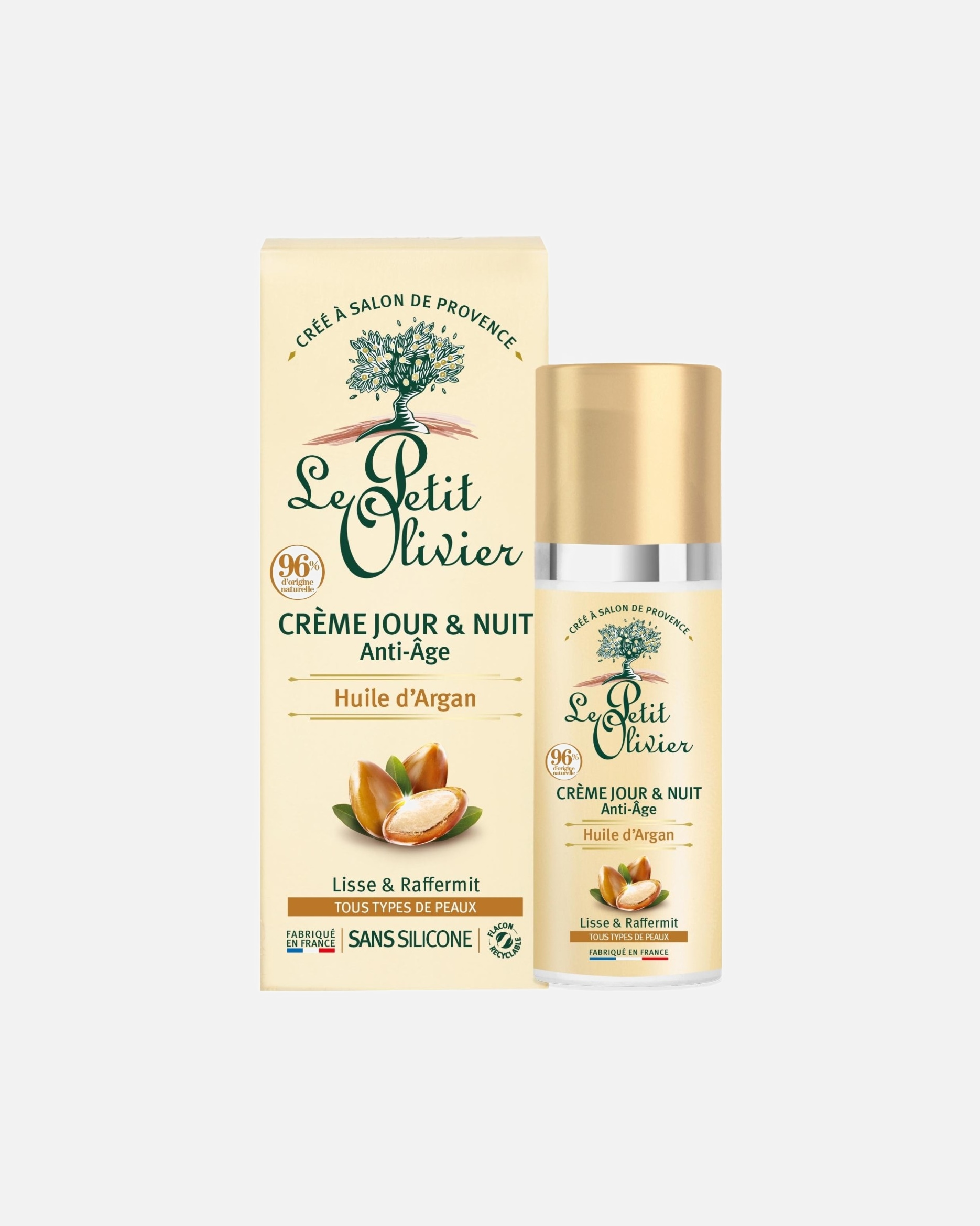 Le Petit Olivier Anti-Aging Dag- og Natcreme med Arganolie
