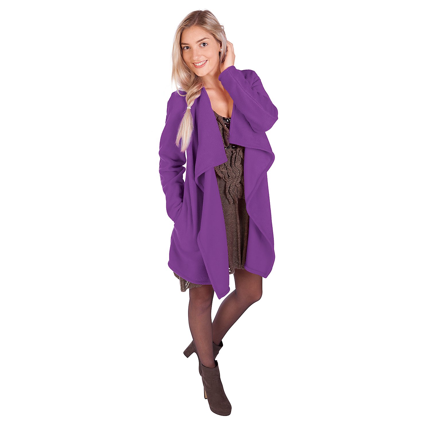 Fleecestoff, lila