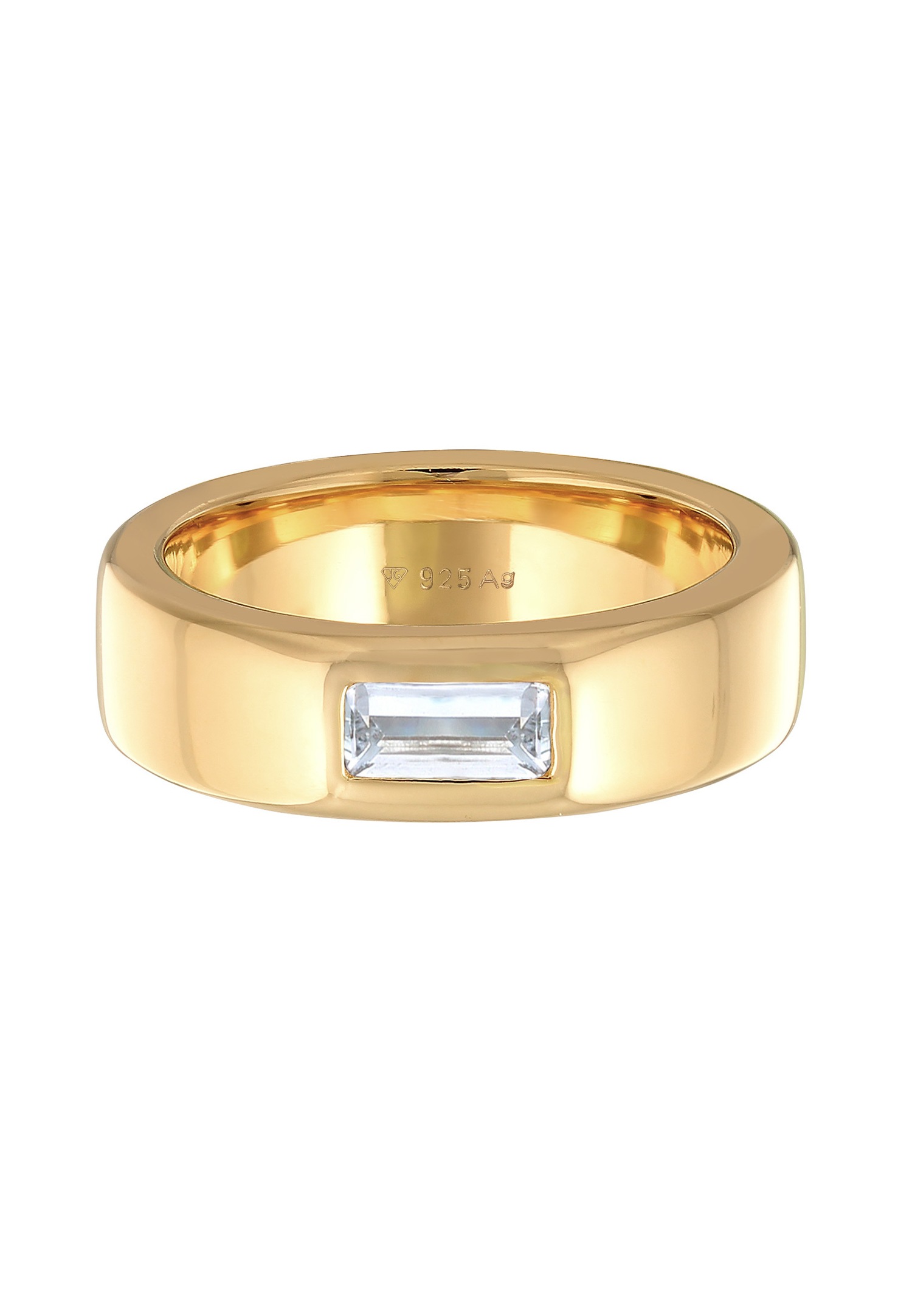 Anello da donna Elli PREMIUM, elegante e semplice, con topazio in argento sterling 925 rodiato.